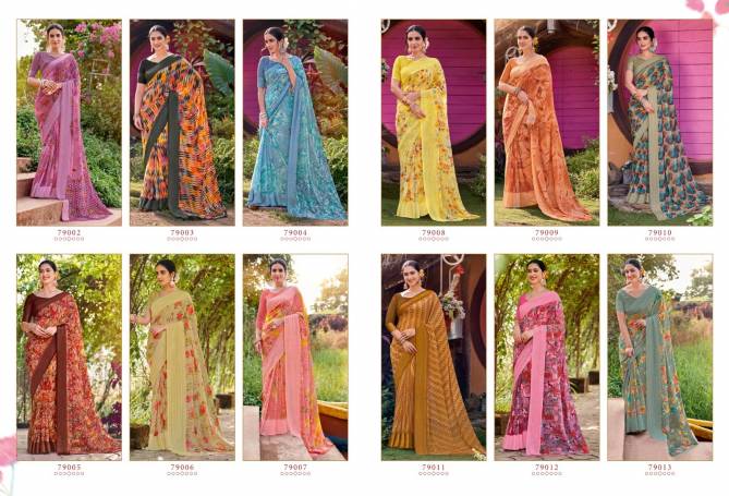 Surbhi Vol 4 By Vipul Printed Georgette Sarees Wholesale Clothing Suppliers In India
